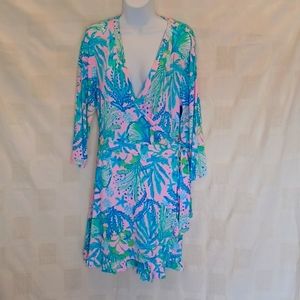 Lilly Pulitzer JessaLynne Romper cockatoo pin pretty in pink size XL